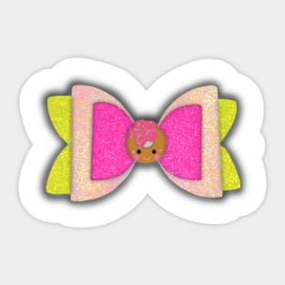 Sprinkle Doughnut  Bow Sticker